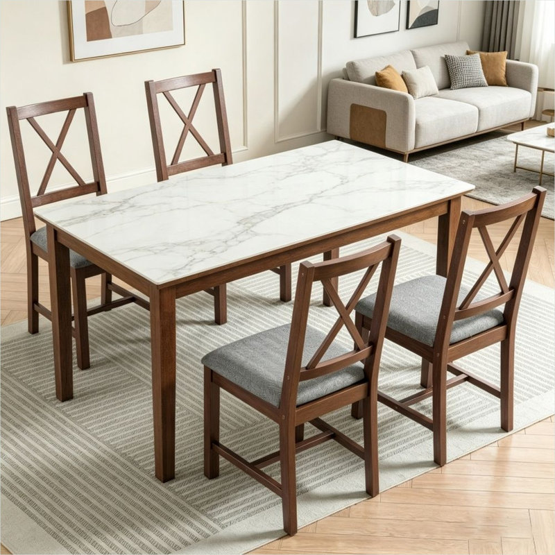 Linen Upholstered Side Chair