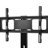 Black Tempered Glass, Tv Stand, Swivel, Height - Adjustable, 3 Tier Shelves, 32" 65" Tvs, 180 Lbs Load Capacity, Charging Station, Wire Management Entertainment Load, Charging,-2086305104