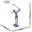 GOLFER LADY Iron Figurine 29cm-92166265