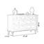 Commodes et commodes rectangulaires en bois massif noyer foncé