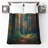 Autumn Forest Path Quilted Bedspread All Sizes-126174608