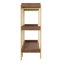 Martha Stewart Emmett Storage Display Bookcase with Vertical Steel Support Posts-89798271