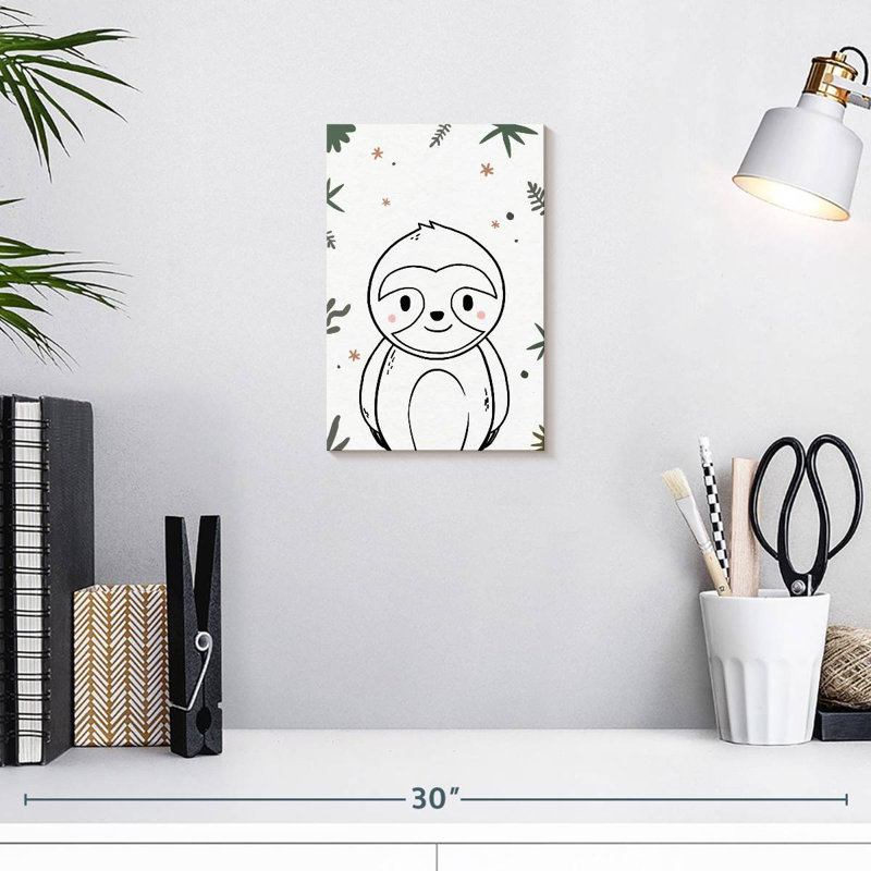 Paresseux pour chambre de bébé Ashelle, H 12 po x l 8 po