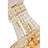 Andres Crystal 18" Gold Chandelier for Dining Rooms Living Rooms Stairwells Foyers, 8-Light with E12 Bulb Base-31769327