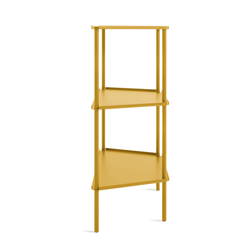Not for Nothing 34" H x 38" W x 13 D" Shelving Unit, Mustard