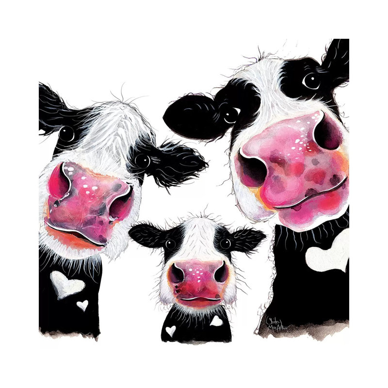 The Nosey Family II by Shirley Macarthur - Wrapped Canvas Gallery-Wrapped Canvas Giclée, 45.72 cm H x 45.72 cm W