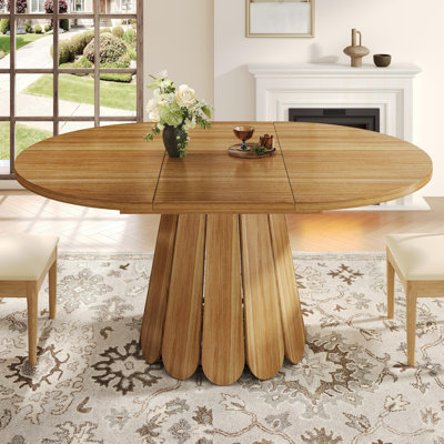 Extendable Round Dining Table