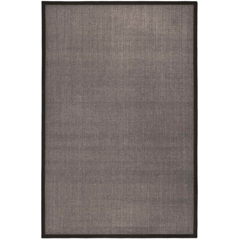 Dollard Natural Fiber Sisal With Latex Solid Color Rug, Rectangle 2' x 4'