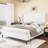 Full Size Upholstered Wingback Platform Bed with Tall Headboard-White-1441749360-1448439378
