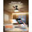 Lumary 52" Smart Ceiling Fan with RGBAI Lights Remote, WiFi Bluetooth Low Profile Ceiling Fan with Alexa/Google/App,Dimmable & Color Tuning, 5"/10" downrods Mount(Black)-115921089