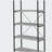 Grey Driftwood 4-shelf Bookcase-1935749556