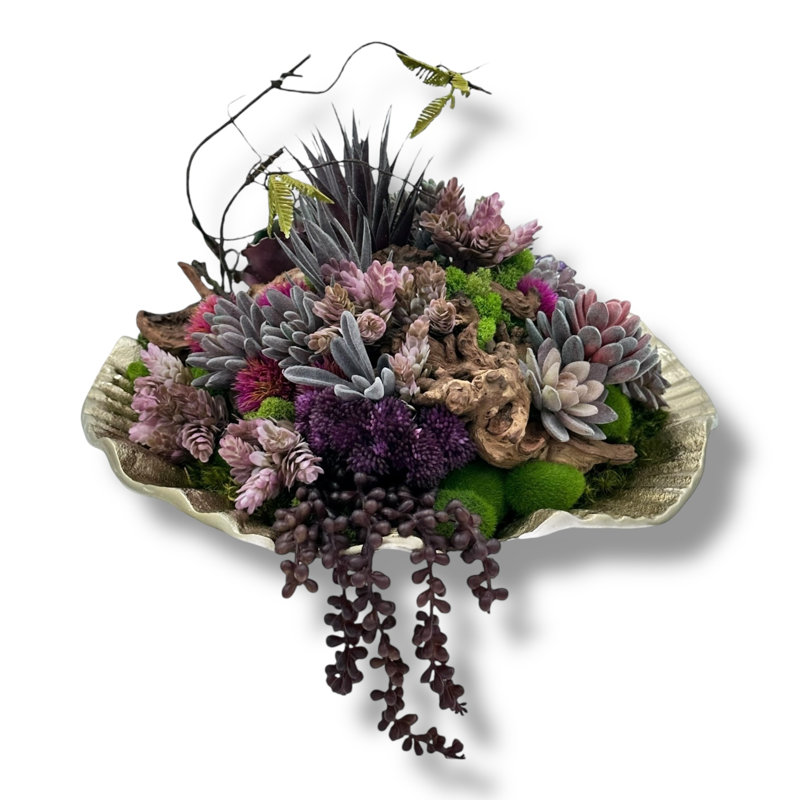 Vase en métal texturé