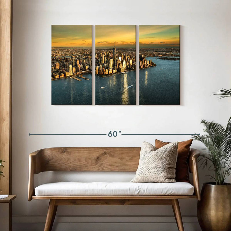 Horizon doré de Sirci Manhattan, H 28 po x l 45 po