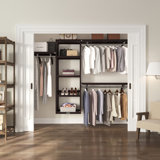 Woodcrest 72" W - 120" W Closet System Starter Kit