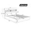 Bakki PU Upholstered Hydraulic Bed With Concealed Headboard Storage, Bed Box Storage-1618607263-1636888781