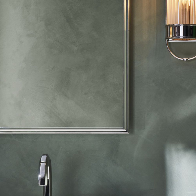 Rectangular Vintage Brass Framed Bathroom Vanity Mirror