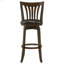 Chaise de bar pivotante en bois