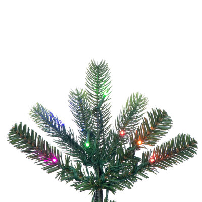 Vickerman 10' x 59" Vermont Spruce Artificial Pre-Lit Christmas Tree with LED Color Changing 3mm Low Voltage 6 Function Wide Angle Coaxial Lights