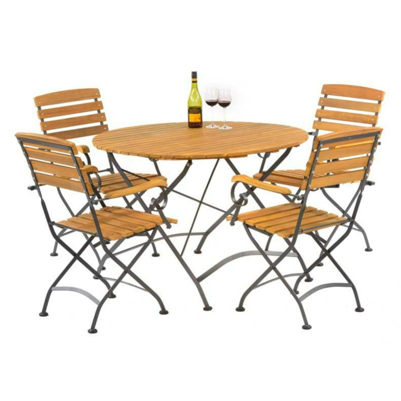 Jersi 4 - Person Patio Dining Set with Round Table