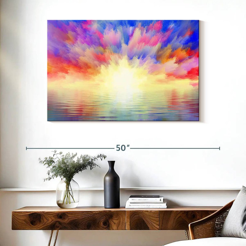 Alvord Ocean Sunrise Burst, H 26 po x l 39 po