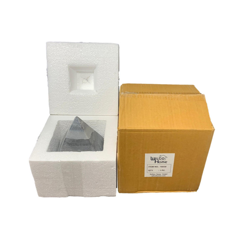 Medium Marble Pyramid Black