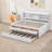 Ephinne 3 Drawers Wooden Platform Bed with Shelves and Twin Size Trundle-1775916807-1775916804