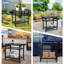 Grill Cart, Pizza Oven Stand Table With Wheels, Outdoor Movable Kitchen Cooking Prep Table Bbq Cart With Mesh Racks For Home Party, Bar, Camping