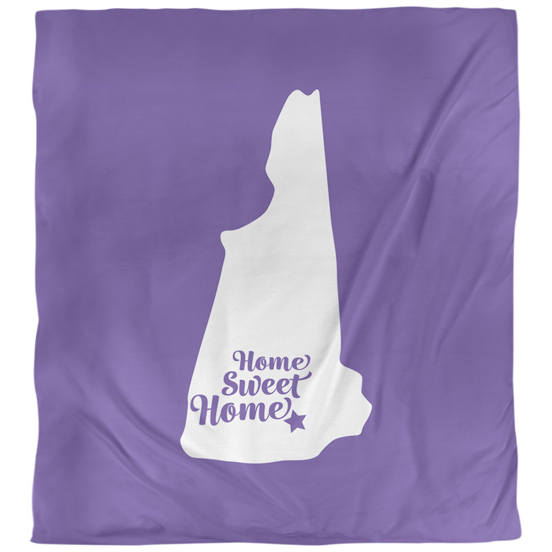 Housse de couette à la maison en tendre manchester, Microfibre, Housse de couette simple TG, Mauve