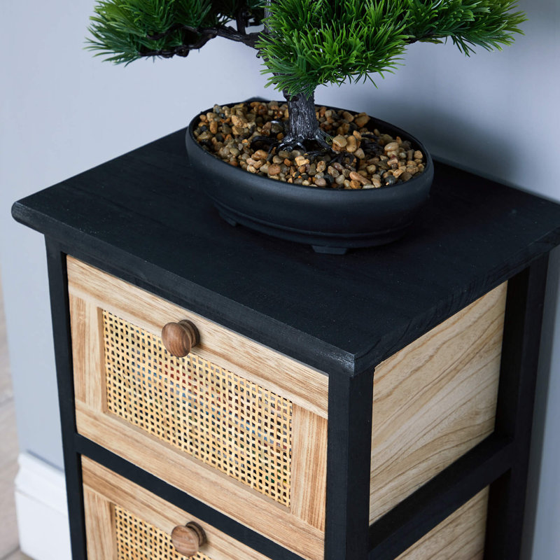 Ambrey Fully Assembled 3 Rattan Drawer Chest Storage Unit