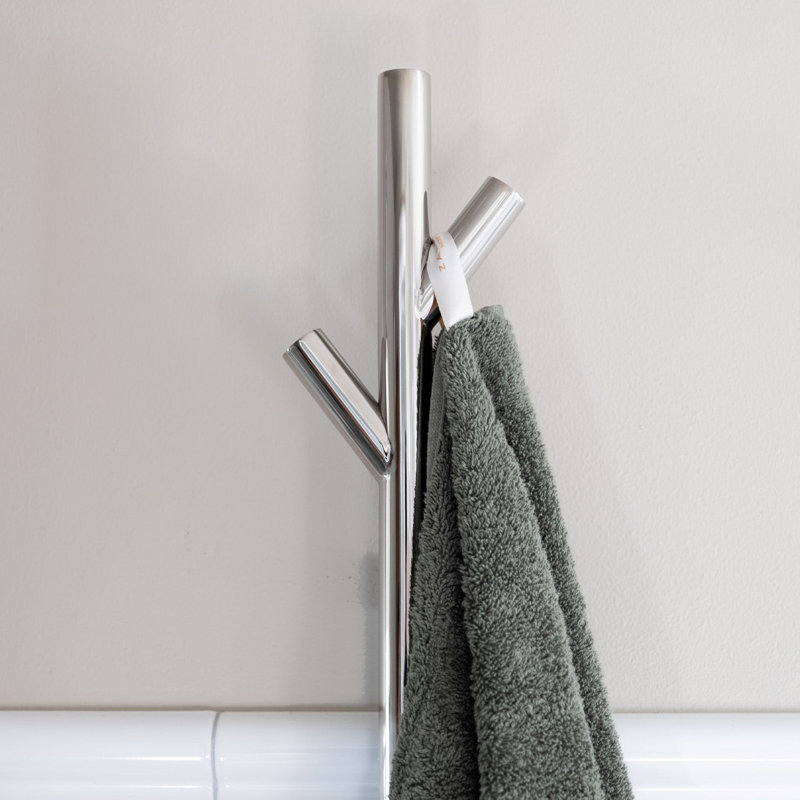 Vertical Towel Tree - Wall-mounted, Matte Black