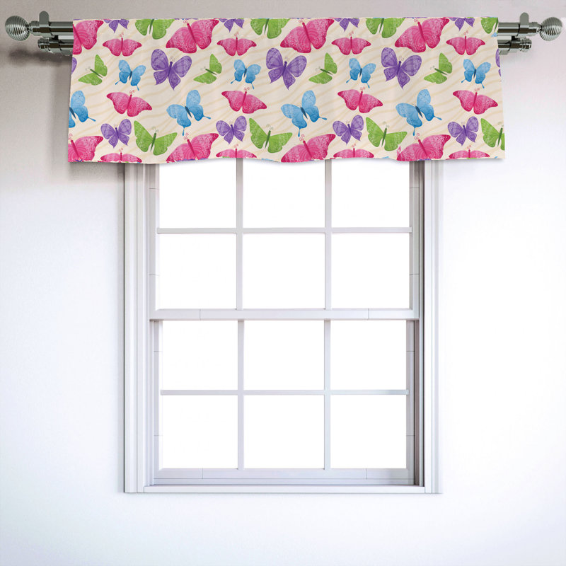 Sateen Ruffled Window Valance