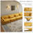 Maelina 5 - Piece Upholstered Orange Corduroy Modular Sectional Sofa with Pillow Back and Solid Wood Legs-244594884-244594887