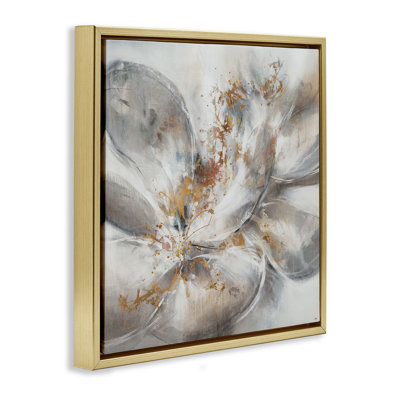 Peinture abstraite fleurie