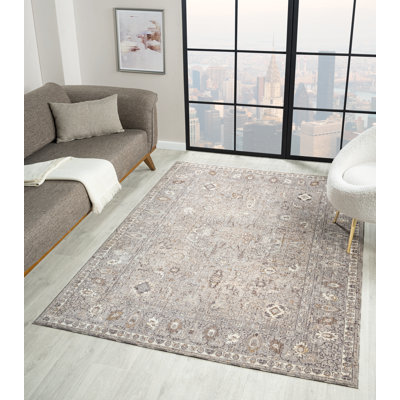 United Weavers Farai Clermont Grey Area Rug 9'10" x 13'2"