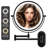LED Round Metal Wall Mirror Rechargeable Makeup Mirror-1333669382-1339081341