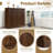 Tilt Out Fluted Laundry Hamper Cabinet, 22 Gallon Double Hidden Laundry Hamper, Wooden Trash Can Cabinets With 2 Drawers, Modern Garbage Can Cabinet For Bathroom, Kitchen-290214839