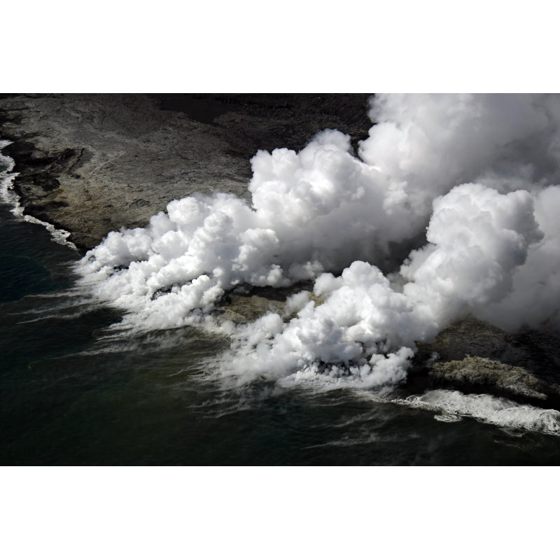 Kilauea Lava Flow by Tankbmb - Wrapped Canvas Print, 30cm H x 46cm W