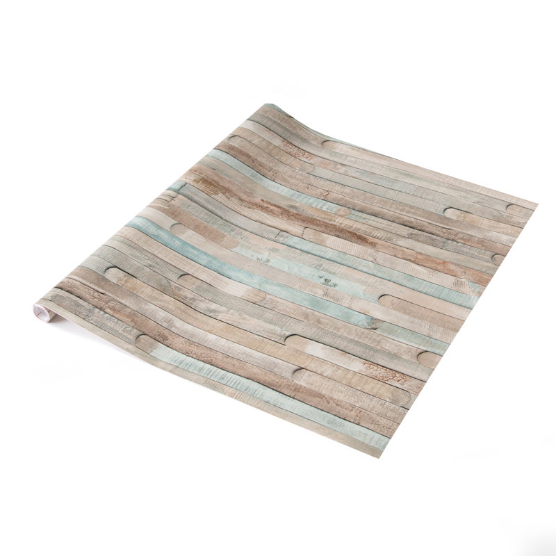 McCook 67.5cm x 2m Woodgrain Self-adhesive Vinyl Wrap for Doors and Worktops, Rio Ocean Washed Planks