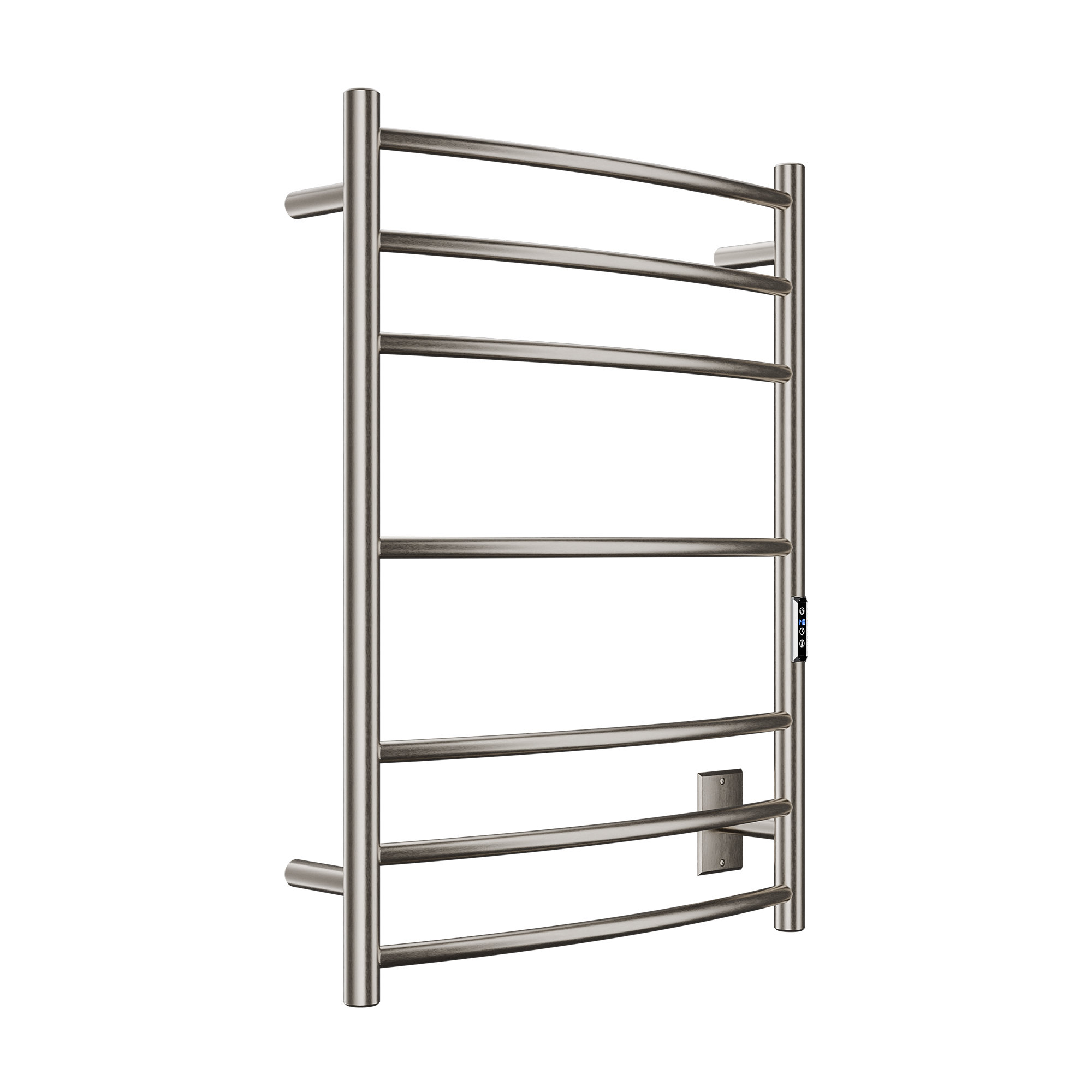 Gown Wall Mounted Electric Towel Warmer, Brushed Nickel
