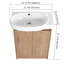 Meuble-lavabo autoportant de 23 po avec lavabo et portes à fermeture douce-1568653187