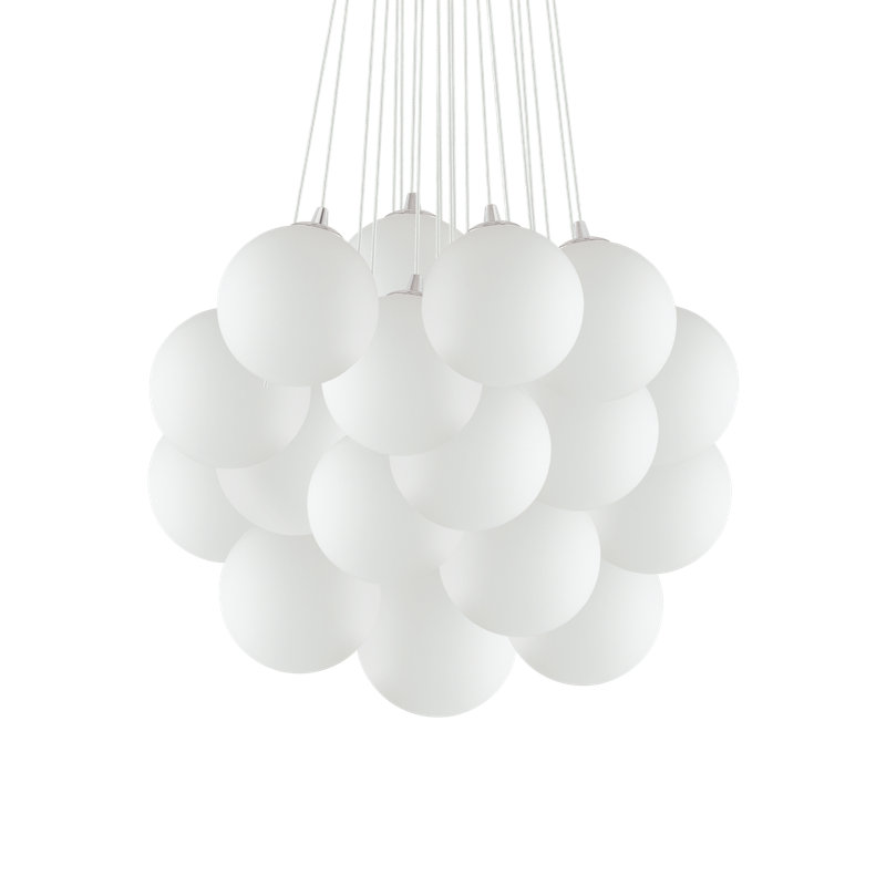 22 - Light White Cluster Pendant
