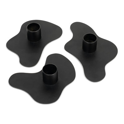 Melt 3 Piece 2.8Cm Metal Tabletop Candlestick Set