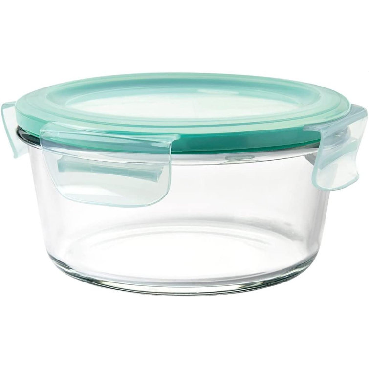 Fresh & Easy Glass Airtight Meal Prep 2.11 Qt Food Storage Container