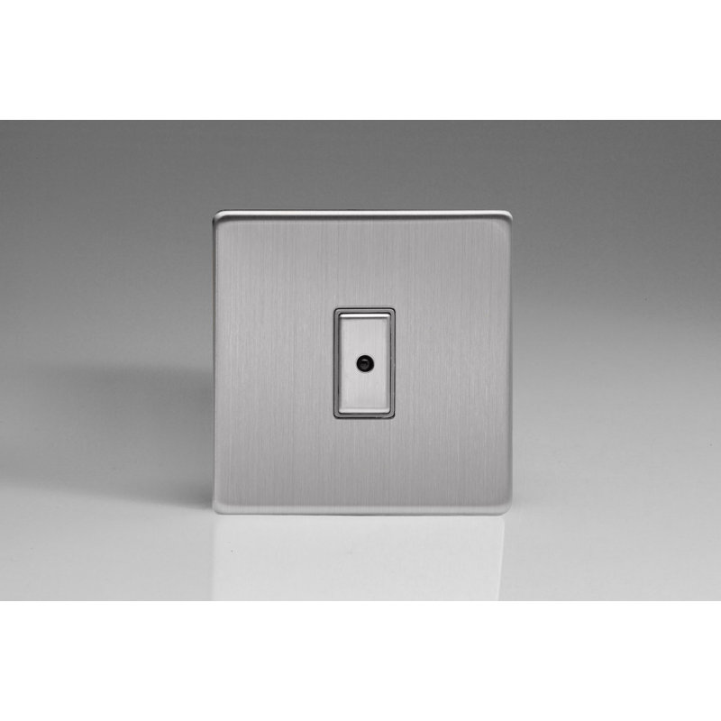 Wall Mounted Dimmer, Brushed Steel