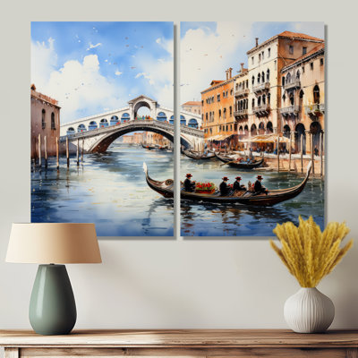 Italie, pont du Rialto, Ponte I - art mural beige