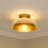 Duley Glass Metal Flush Mount-87614683