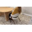 Modern Upholstered Dining Chair with Curved Backrest and Wood-Look Metal Legs, Ergonomic Design and Thick Cushion-114945882