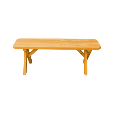 Sempronius Solid Wood Pine Outdoor Bench