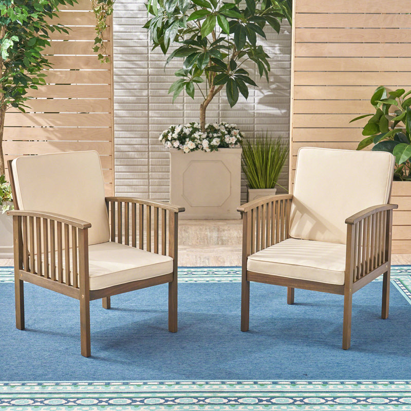 2-Piece Set Patio Club Chair Casa Acacia Mp2