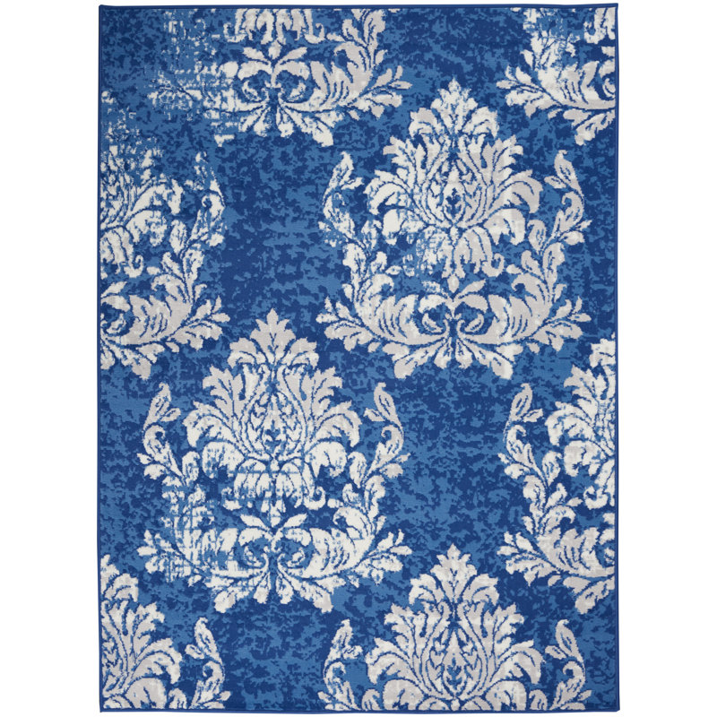 Manius Damask Indoor Rug, Rectangle 4' x 6'